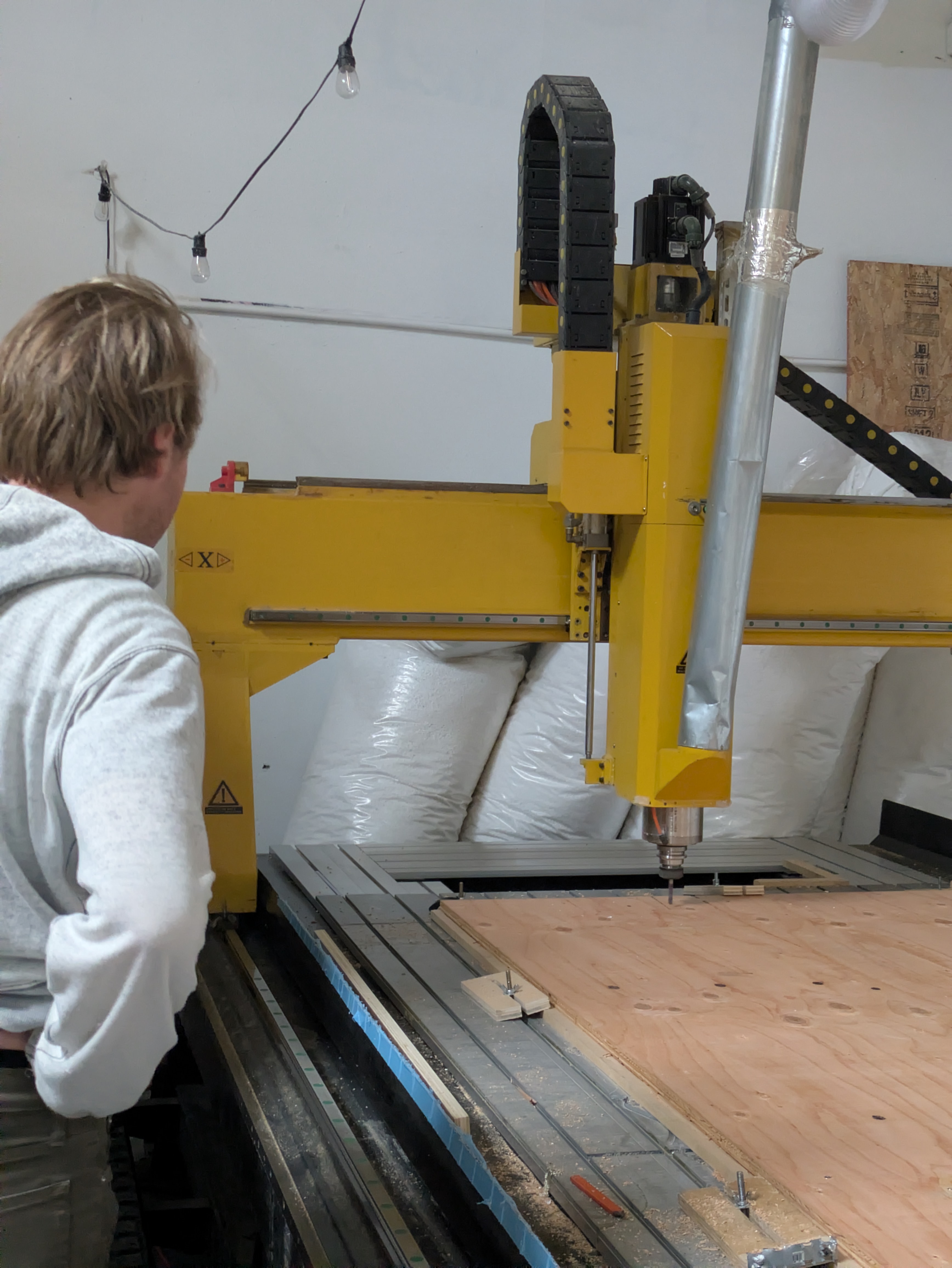 CNC work in progress for sanctuary parts